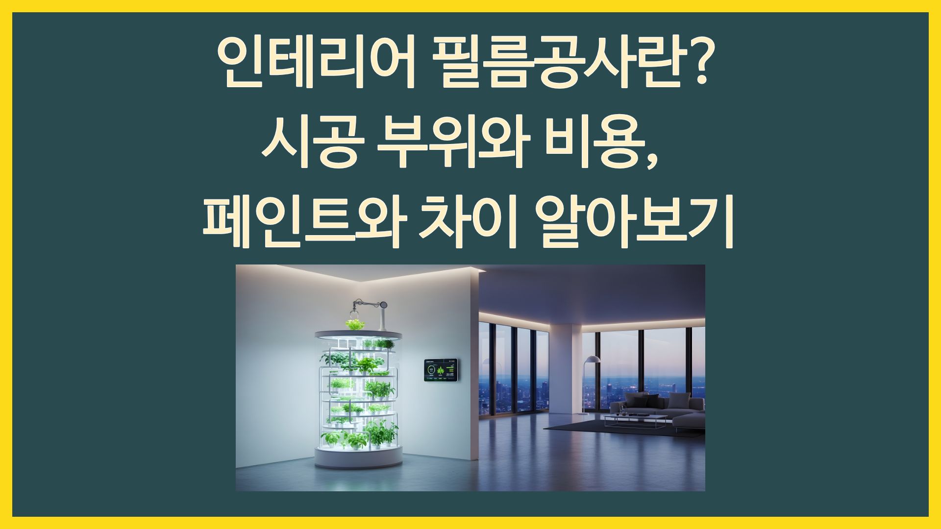 인테리어 필름공사란? 시공 부위와 비용, 페인트와 차이 알아보기